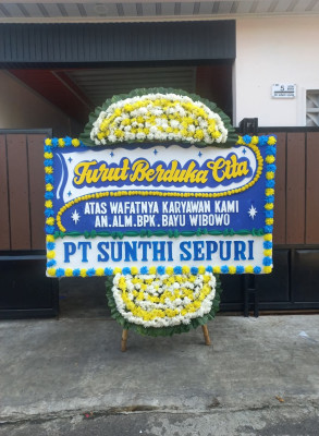 Papan Bunga Duka di Siantar Martoba